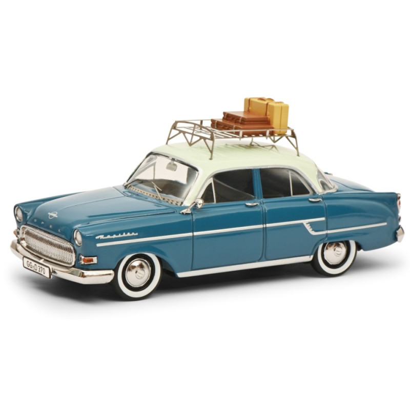 1:43 Schuco Opel Kapitan Riviera 1957 Blu