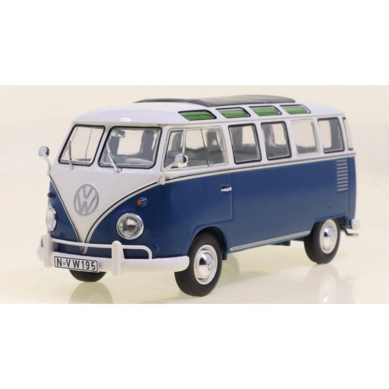 1:32 Schuco VW Samba BUS Blu/bianco