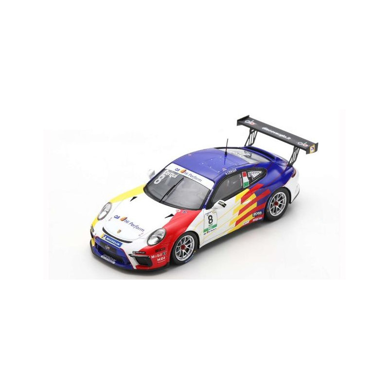 1:43 Spark Porsche 911 GT3 CUP N8 Carrera CUP Italia Champion 2021 Alberto Cerqui