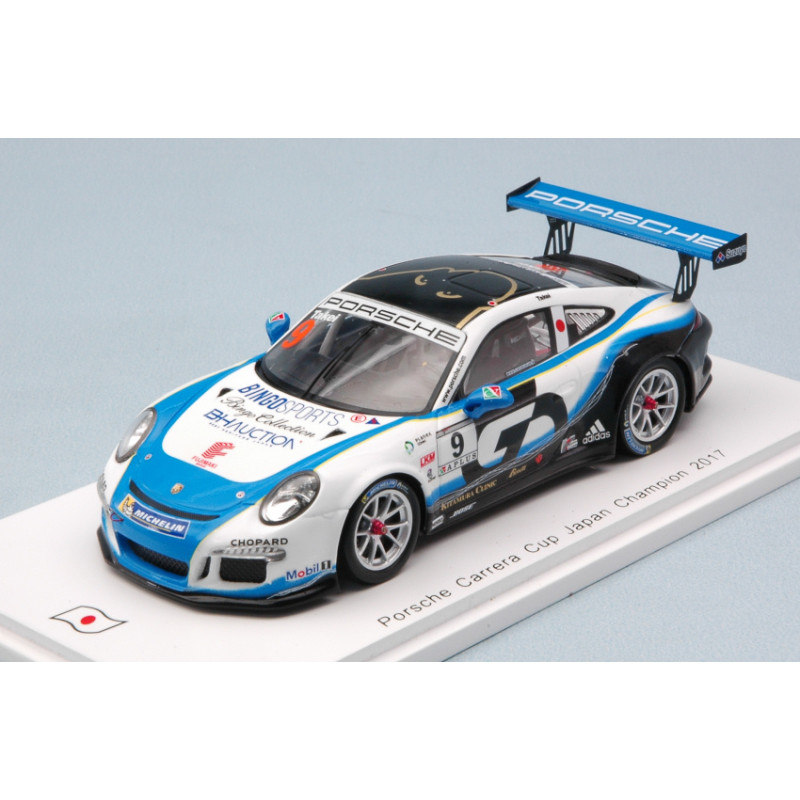 1:43 Spark Porsche 911 GT3 CUP N9 Japan Champion 2017 Shinji Takei