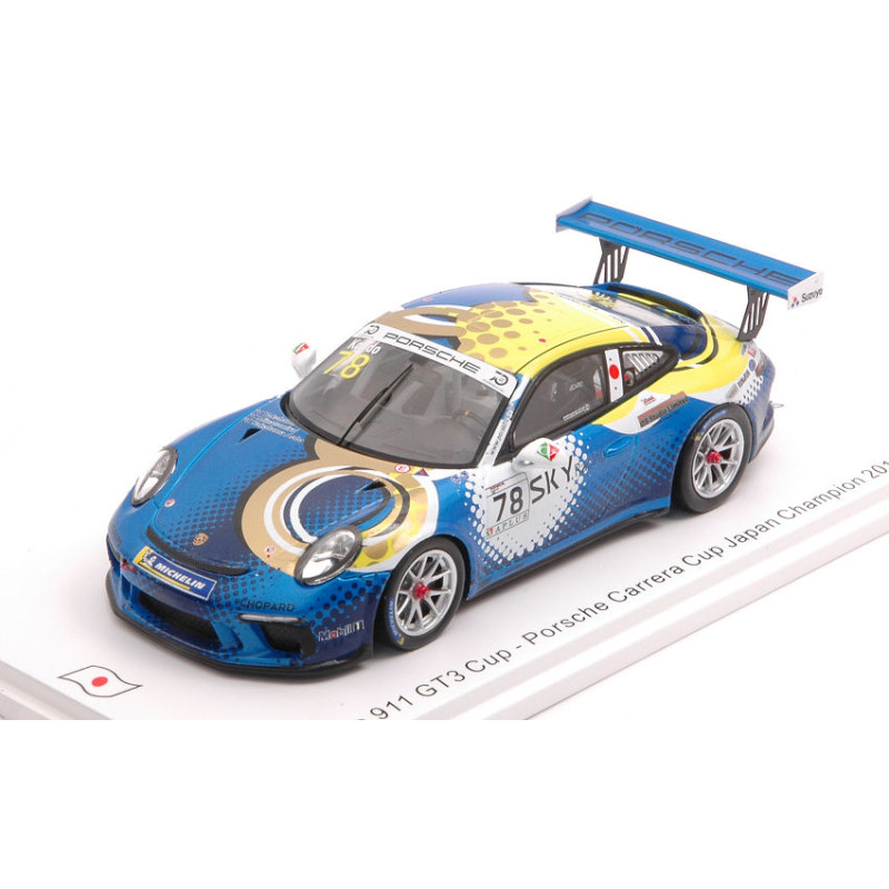 1:43 Spark Porsche 911 GT3 N78 Carrera CUP Japan Champion 2018 T.kondo