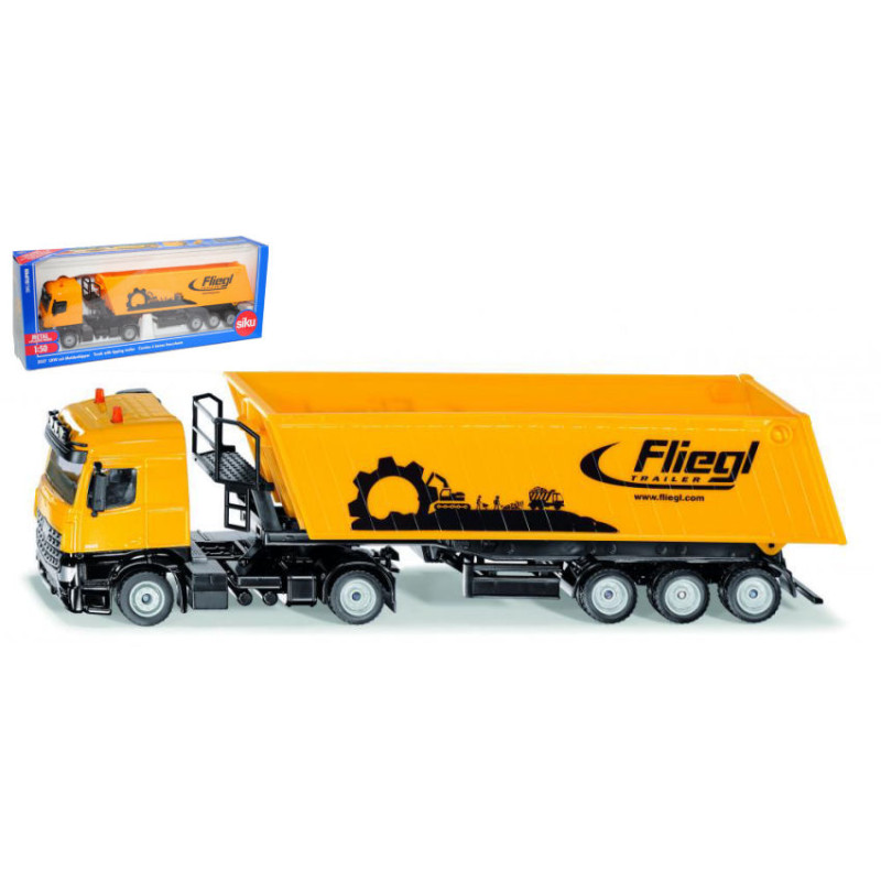 1:50 Siku Truck With Tipping Trailer