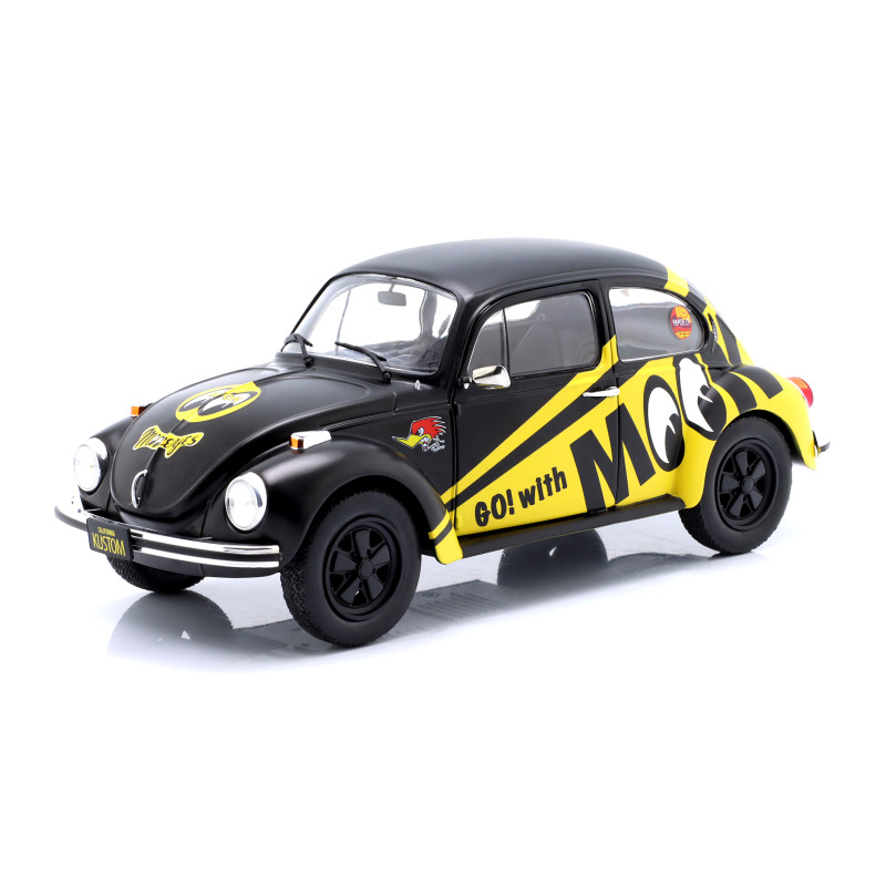 1:18 Solido VW Beetle 1303 Mooneyes 1974 Nero/giallo