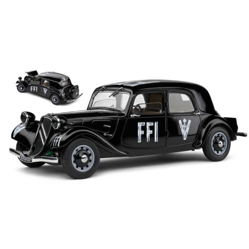 1:18 Solido Citroen Traction 7 FFI 1944 Nero