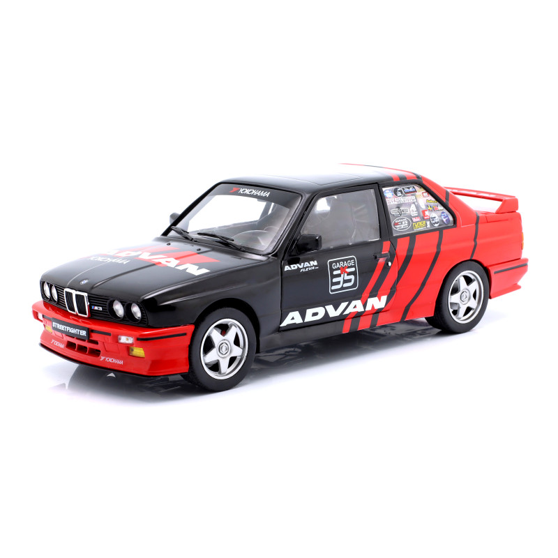 1:18 Solido BMW E30 M3 Drift Team 1990 Nero/rosso