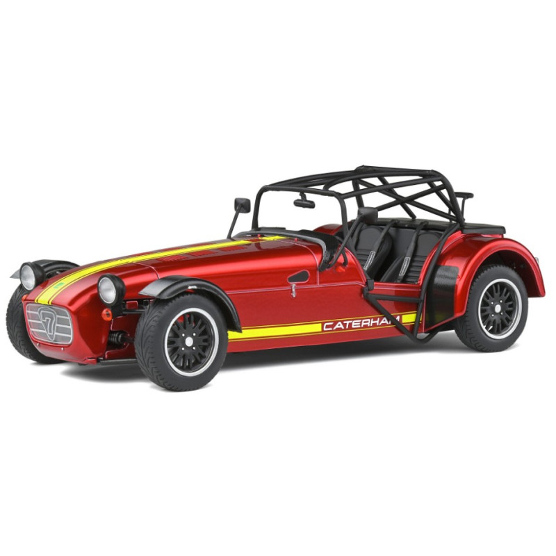 1:18 Solido Catheram Seven 275 2014 Academy Rosso Metallizzato & Giallo