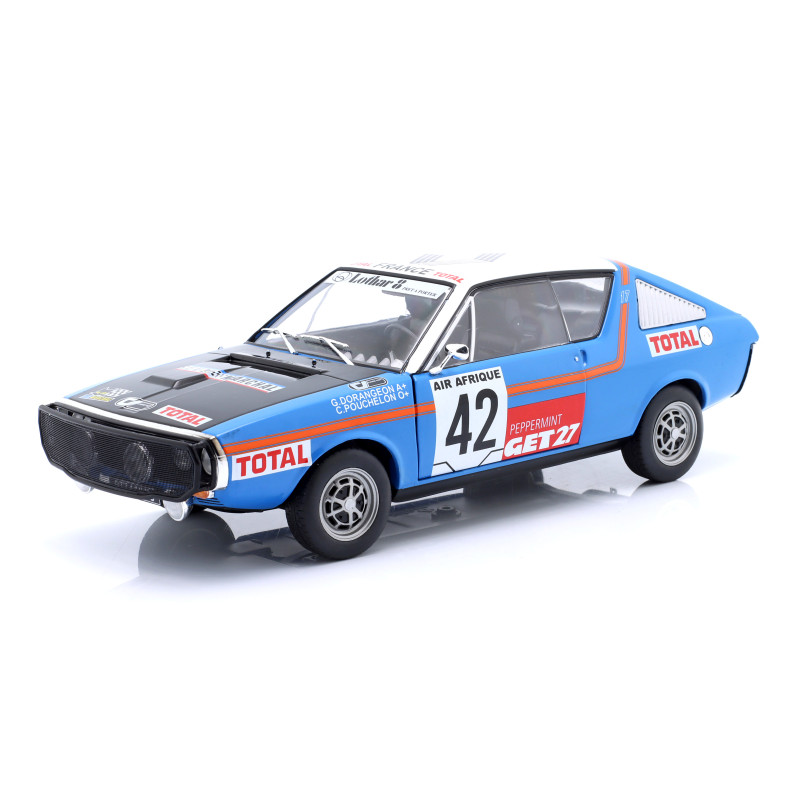 1:18 Solido Renault R17 MK1 N42 Rally Abidjan Nice 1976 Pouchelon/darancioneon