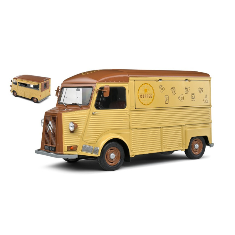 1:18 Solido Citroen Type HY VAN Cafe Ambulant 1969 Crema/marrone