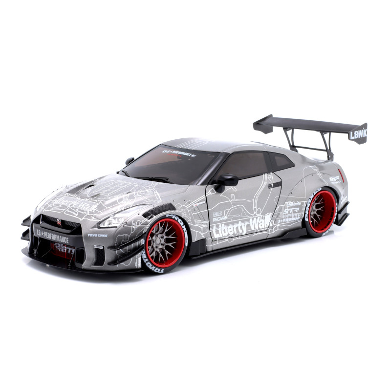 1:18 Solido Nissan Gt r (R35) Liberty Walk Body KIT 2.0 Coupe 2020 Nero/bianco