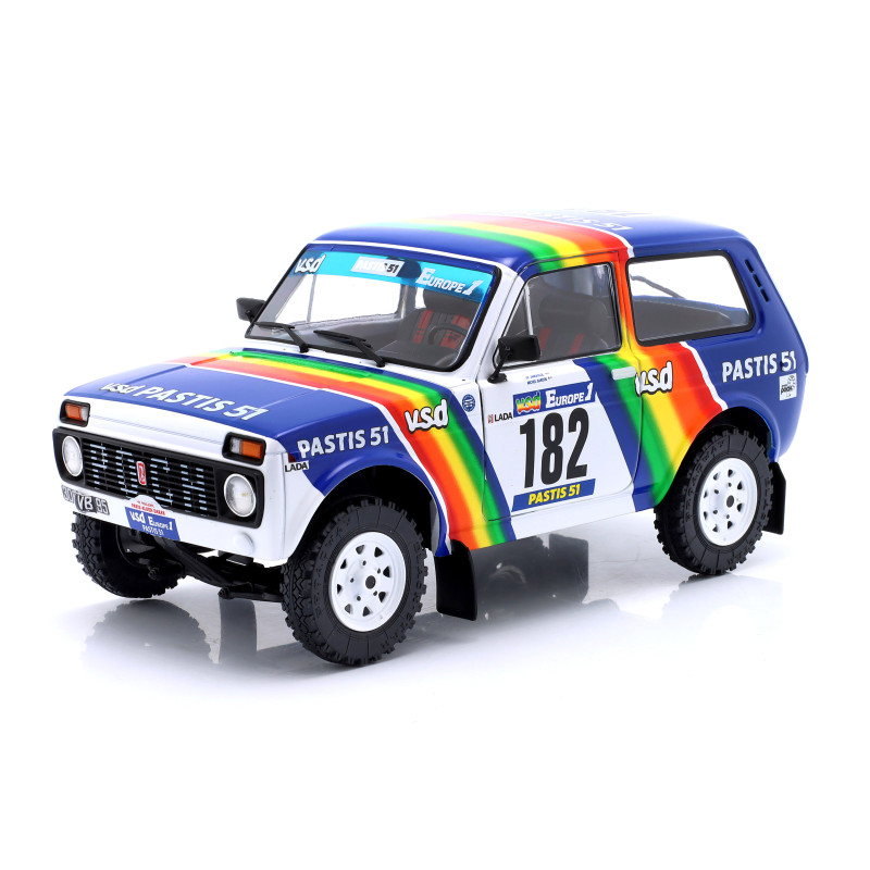 1:18 Solido Lada Niva N182 Rally Paris dakar 1984 J.P Jabouille m.sardou