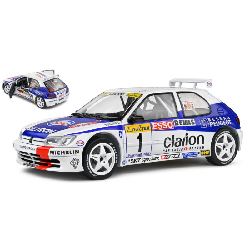 1:18 Solido Peugeot 306 Maxi N1 2nd Rally Montecarlo 1996 F.delecour h.sauvage