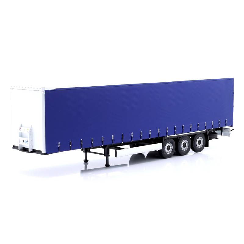 1:24 Solido Tarpolin Trailer FOR Truck Rimorchio Blu/bianco