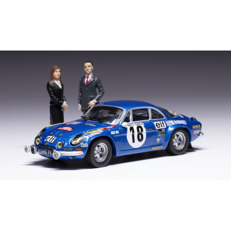 1:43 Ixo Model Alpine REN1800 S N18 Winn.rally Monte C.1973 W/fig.andruet/petit