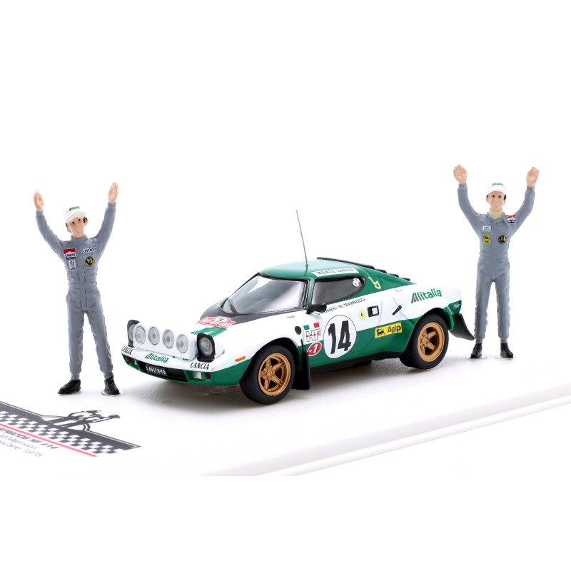 1:43 Ixo Model Lancia Stratos HF N14 Winn.rally Monte C.1975 W/fig.munari/mannuc.