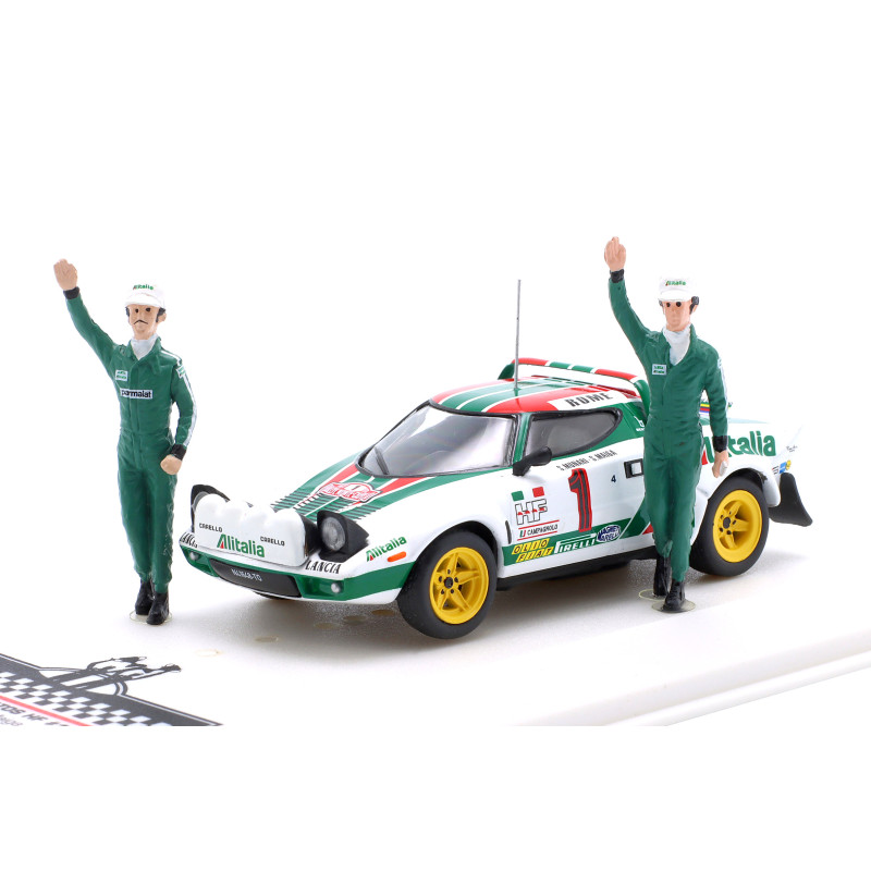 1:43 Ixo Model Lancia Stratos HF N1 Winn.rally Monte C.1977 W/fig.munari/maiga