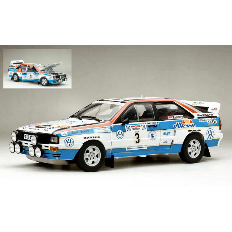 1:18 Sunstar Audi Quattro A2 N3 3rd Rally Argentina 1984 J.recalde j.del Buono