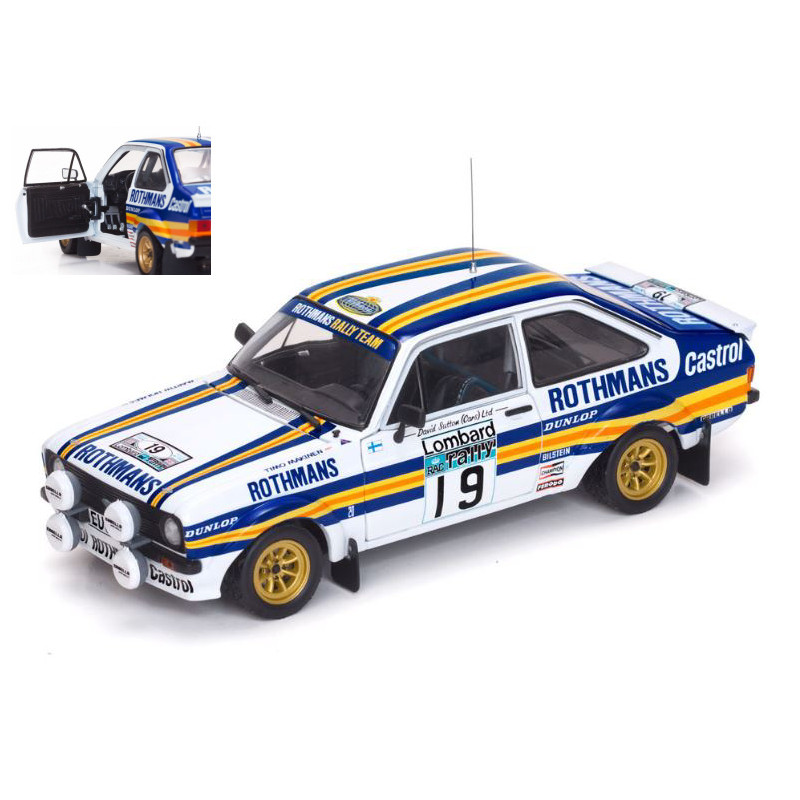 1:18 Sunstar Ford Escort Mkii RS 1800 N19 6th RAC Rally 1980 T.makinen m.holmes