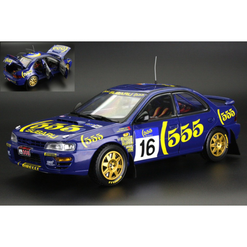 1:18 Sunstar Subaru Impreza 555 N16 Hong Kong bejing Rally 1995 LU Ning JUN