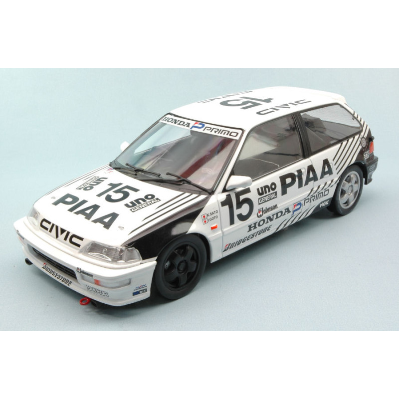 1:18 Triple 9 Honda Civic EF9 N15 JTC Piaa Sugo 300K 1991 K.sato i.goto