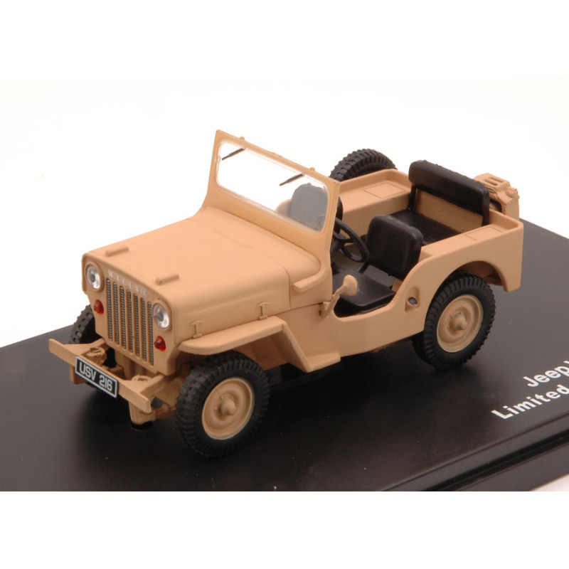 1:43 Triple 9 Jeep Willys CJ3B 1953 Open Desert Sand