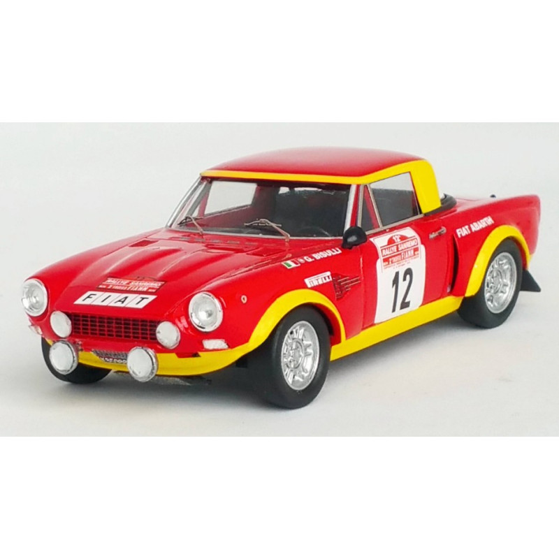 1:43 Trofeu Fiat 124 Abarth N12 2nd Sanremo Rally 1974 Bisulli rossetti