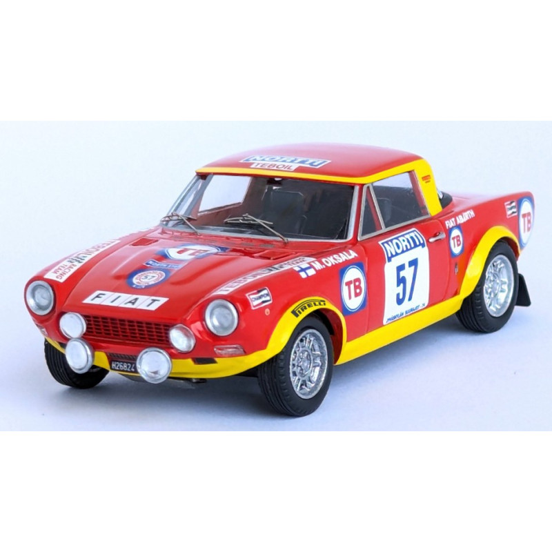 1:43 Trofeu Fiat 124 Abarth Rally 1000 Lakes Rally 1974 Oksala aho