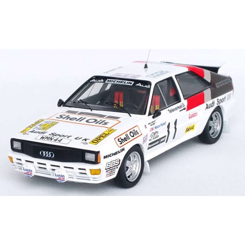 1:43 Trofeu Audi Quattro Sweden Rally 1985 Llewellin short