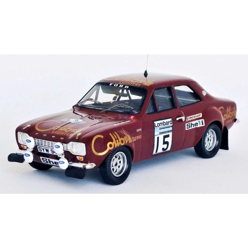 1:43 Trofeu Ford Escort MK1 N15 RAC Rally 1974 Alen/bianco