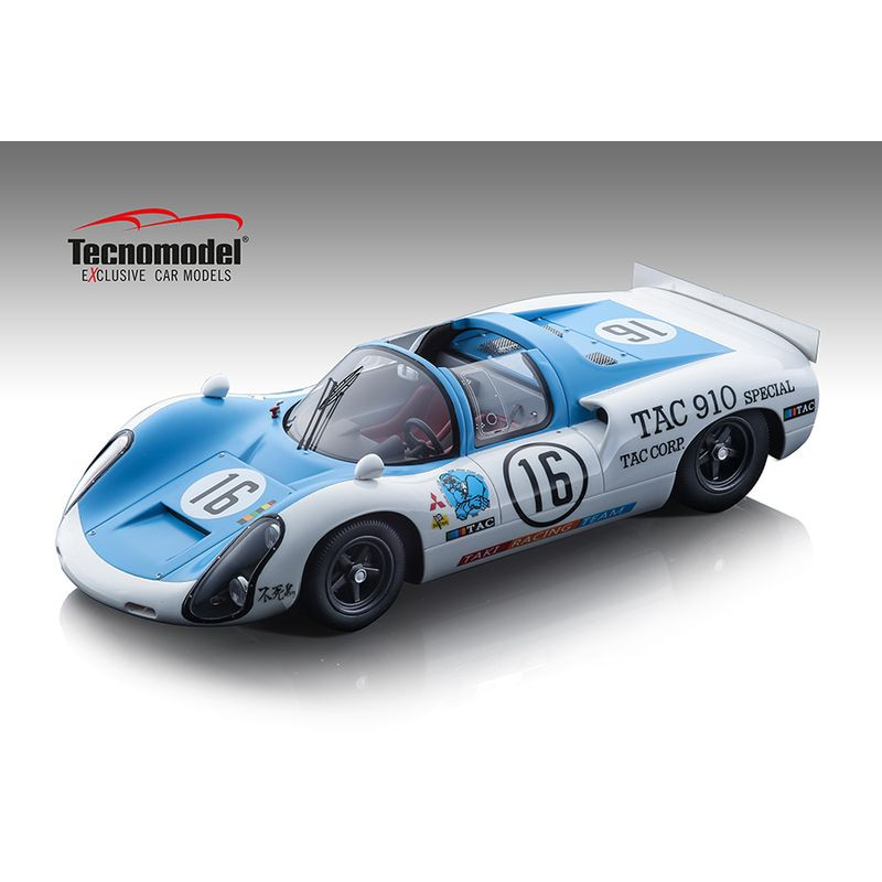 1:18 Tecnomodel Porsche 910 N16 Taki Racing Japan GP 1969