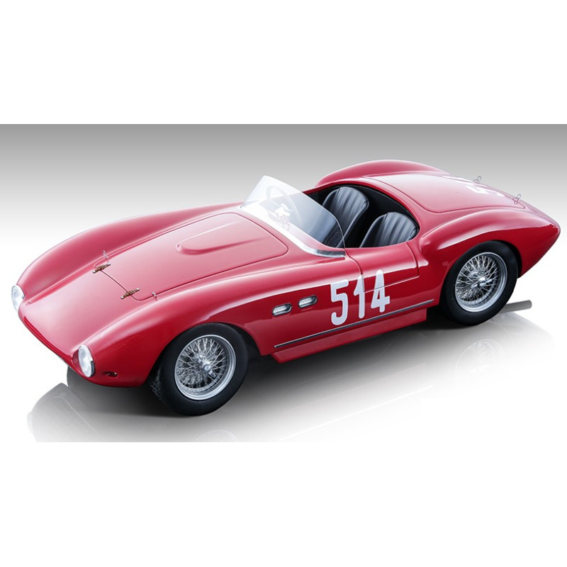 1:18 Tecnomodel Ferrari 735S N514 166MM Spyder Mille Miglia 1954 Cacciari/mason