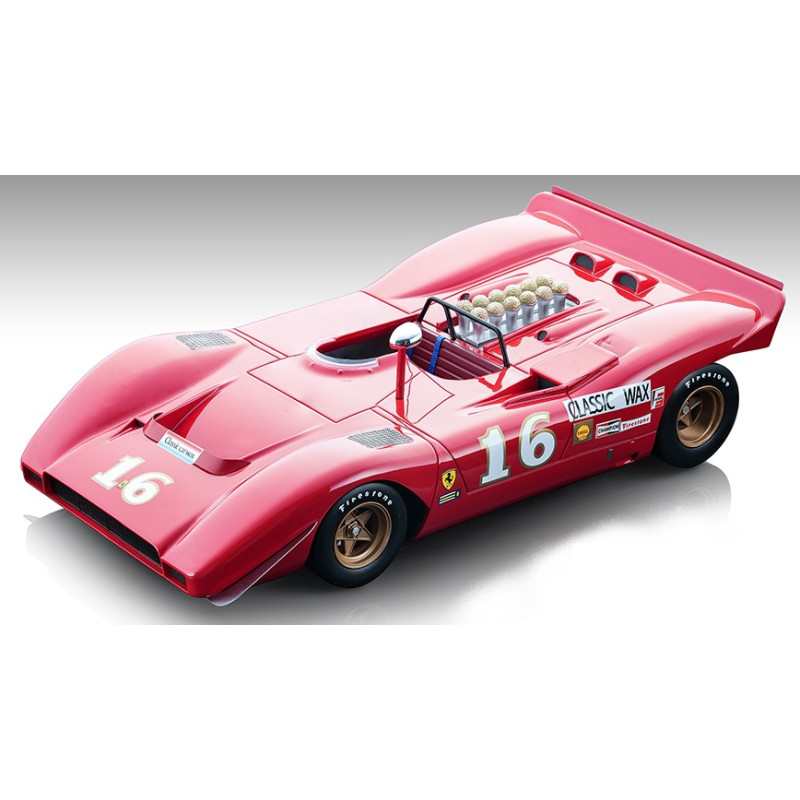 1:18 Tecnomodel Ferrari 612P Can am N16 3rd MID Ohio 1969 C.amon