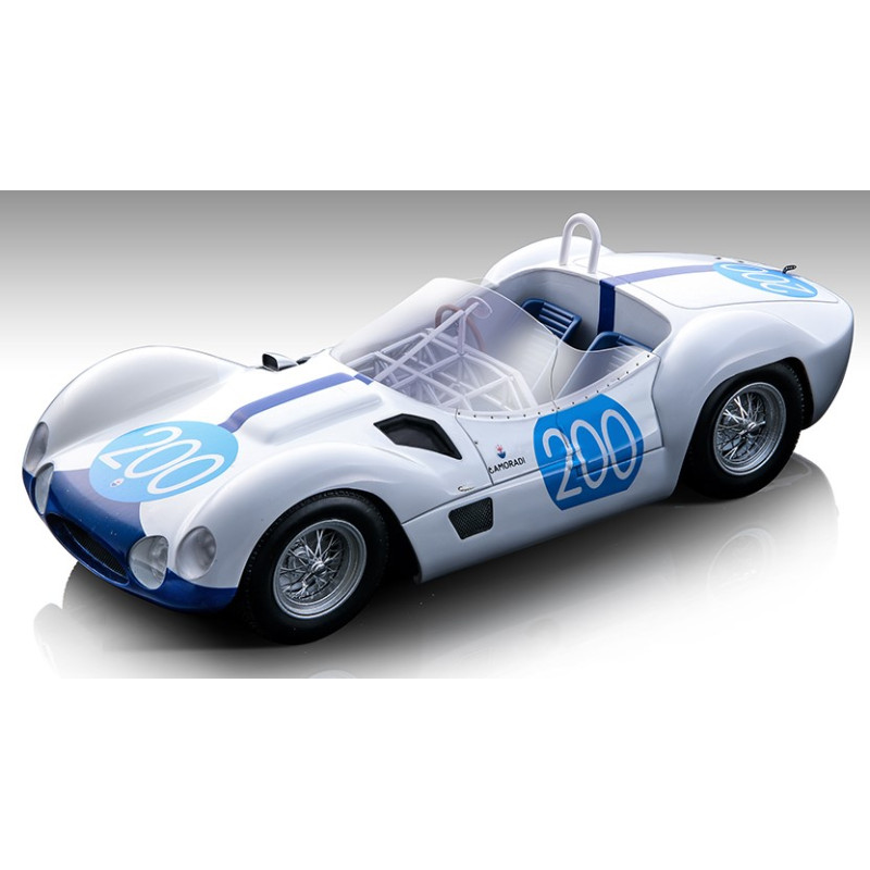 1:18 Tecnomodel Maserati Birdcage Tipo 61 N200 Targa Florio 1960 Maglioli/vaccar.