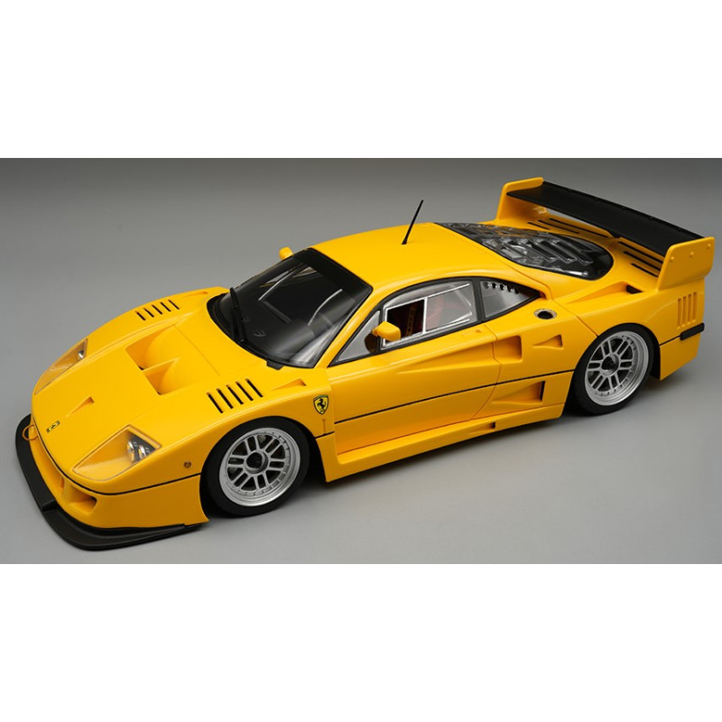 1:18 Tecnomodel Ferrari F40 LM 1996 Press Version Giallo Modena W/ BBS Argento Wheels