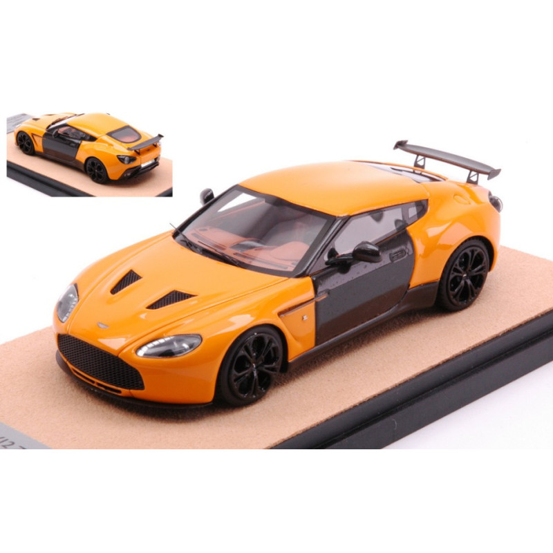 1:43 Tecnomodel Aston Martin V12 Zagato 2012 Gloss Arancione W/carbon Ed.lim.pcs 10