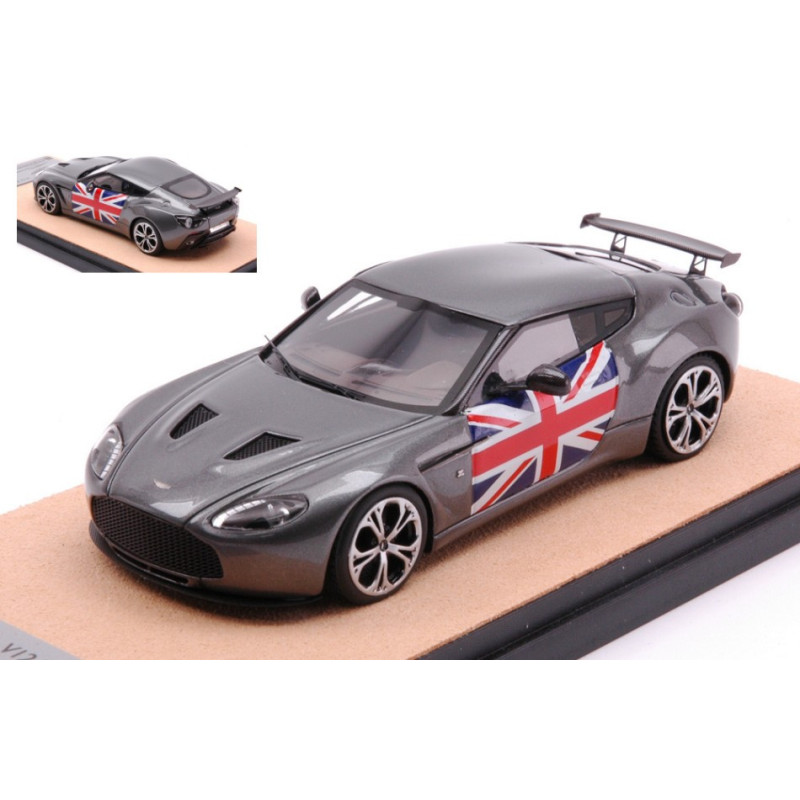 1:43 Tecnomodel Aston Martin V12 Zagato 2012 Argentogun W/england Flag Ed.lim.pcs 10