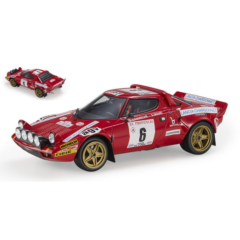 1:18 Topmarques Lancia Stratos HF N6 Winner Tour DE Corse 1975 Darniche mahe