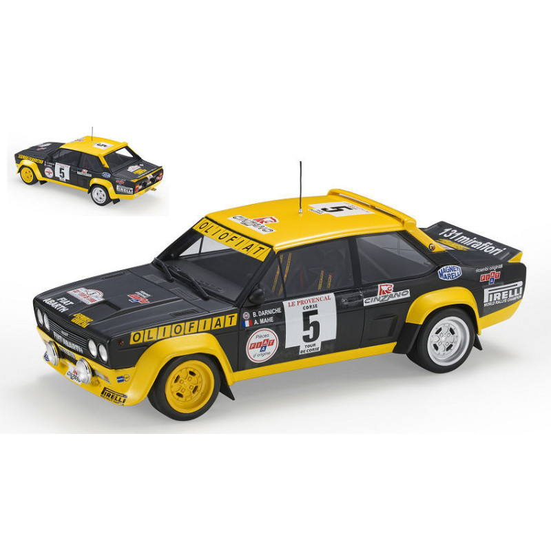 1:18 Topmarques Fiat 131 Abarth N5 Winner Rally Tour DE Course 1977 Darniche mahe