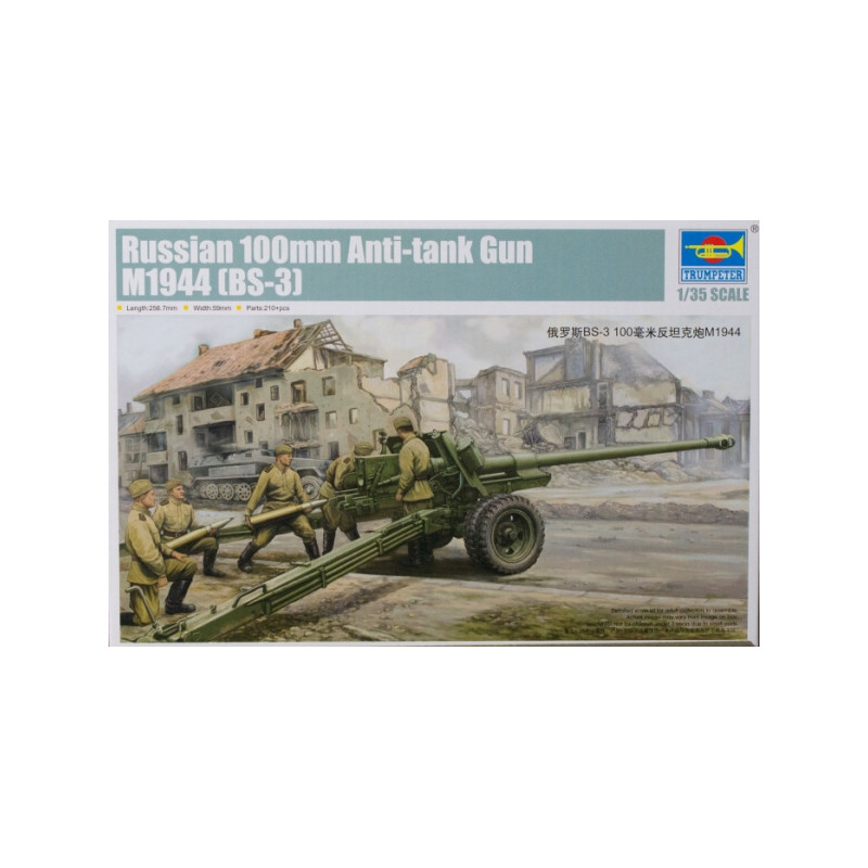 1:35 Trumpeter Cannone Russian 100 mm Anti Tank GUN M1944 BS 3 KIT