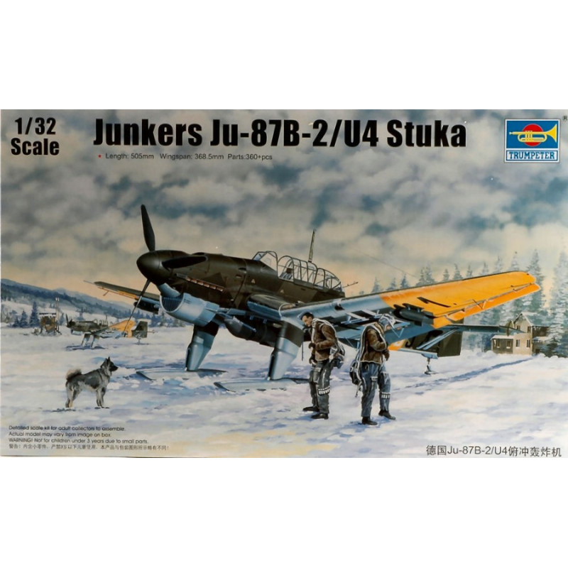 1:32 Trumpeter Aereo Junkers JU 87B 2 U4 Stuka KIT