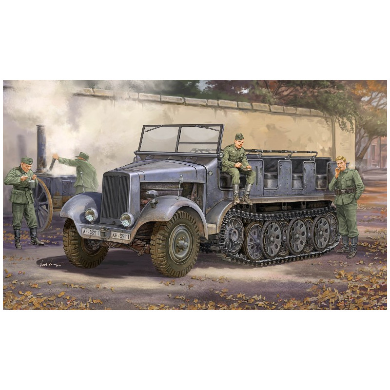 1:35 Trumpeter Camion Cingolato German SD.KFZ.6 Halbkettenz.pionier.kit