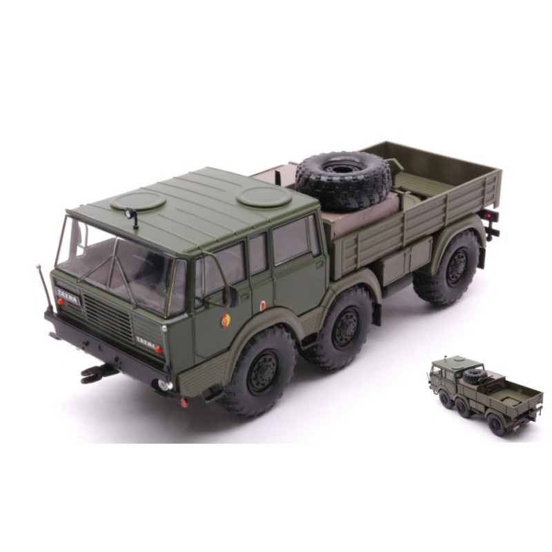 1:43 Ixo Model Tatra 813 6x6 1968 Olive/bianco NVA