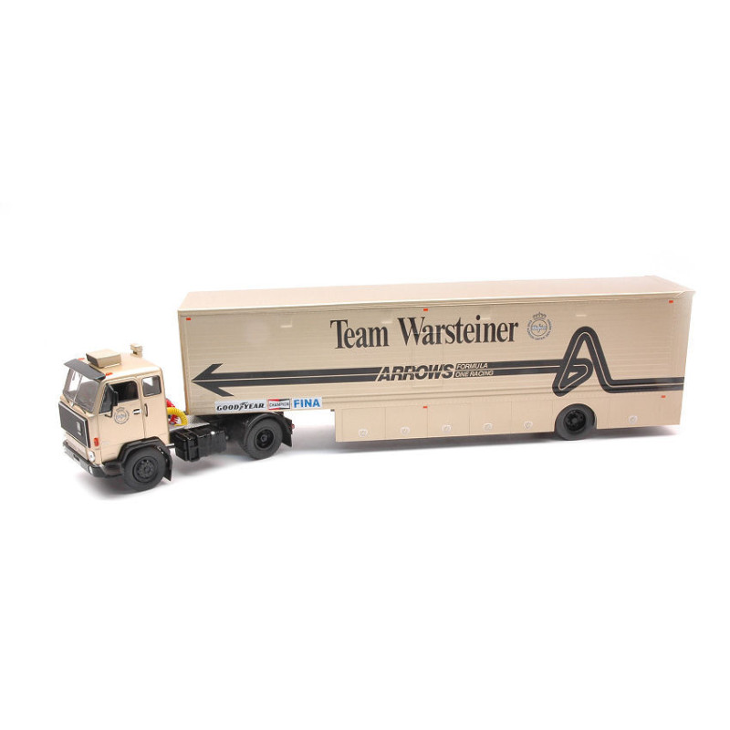 1:43 Ixo Model Volvo F89 Team Warsteiner Arrows Race Transport