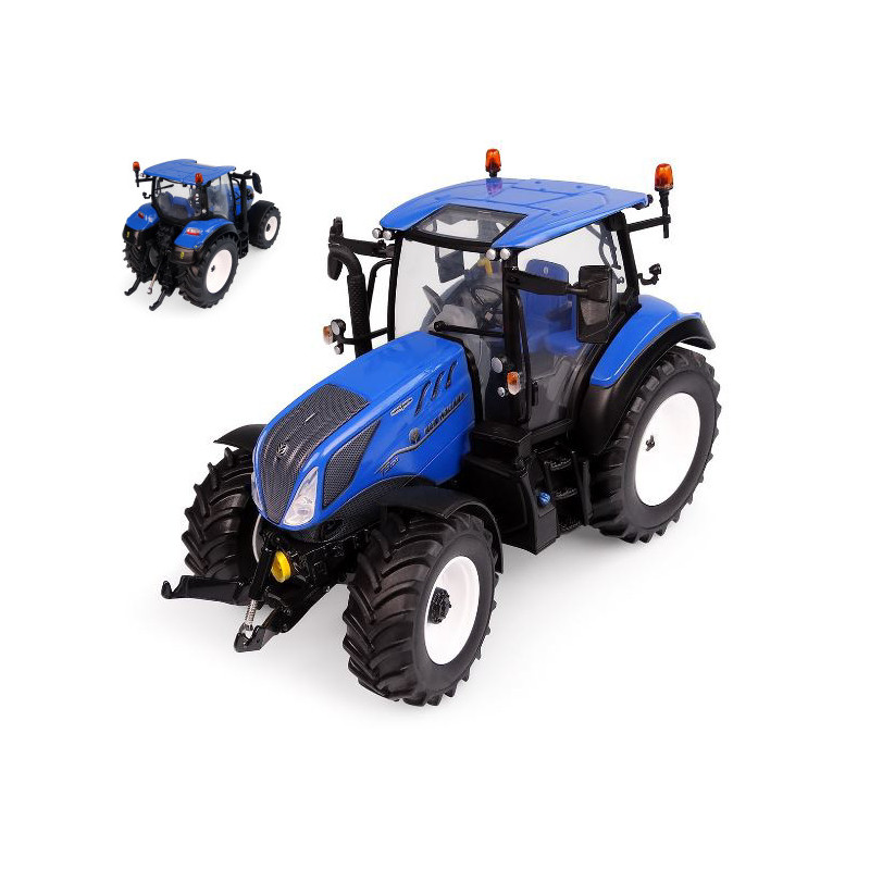 1:32 Universal Hobbies Trattore NEW Holland T5.130 LOW Roof High Visibility