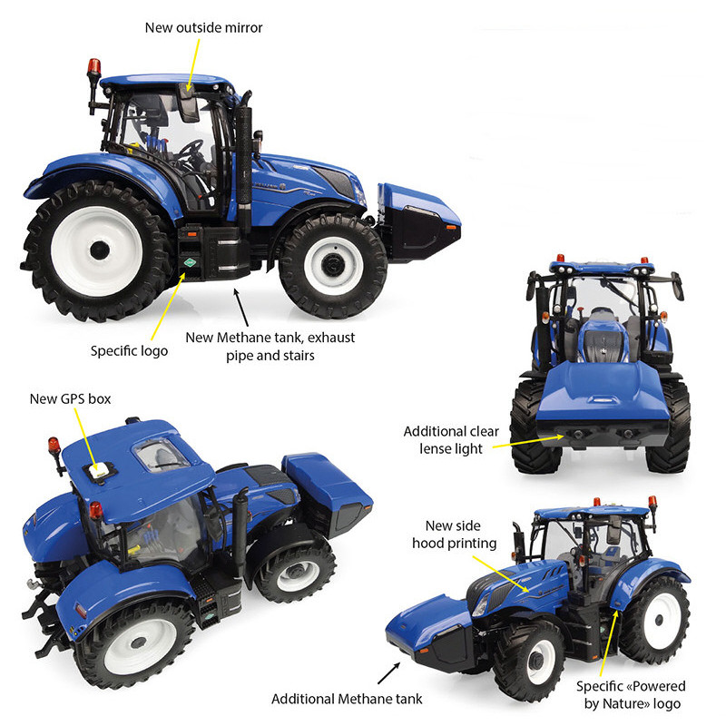 1:32 Universal Hobbies Trattore NEW Holland T6.180 Methane