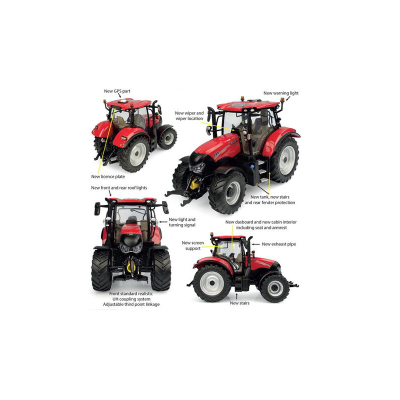 1:32 Universal Hobbies Trattore Case IH Maxxum 145 CVX 2023