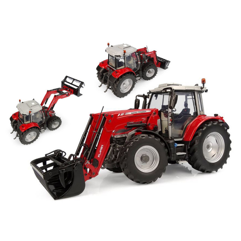 1:32 Universal Hobbies Trattore Massey Ferguson SS.135 With Frontloader FL.4121