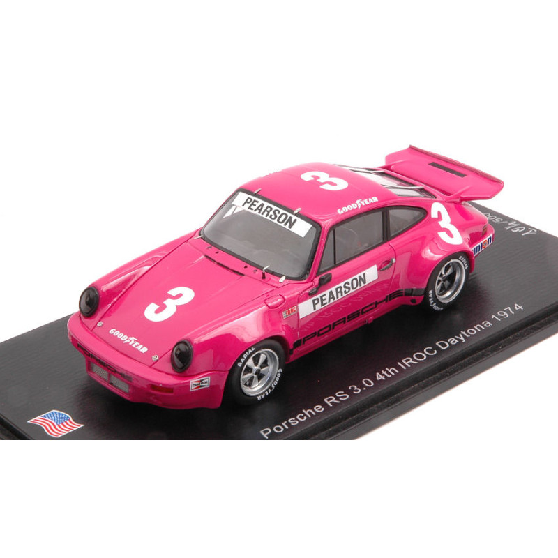 1:43 Spark Porsche RS 3.0 N3 4th Iroc Daytona 1974 David Pearson