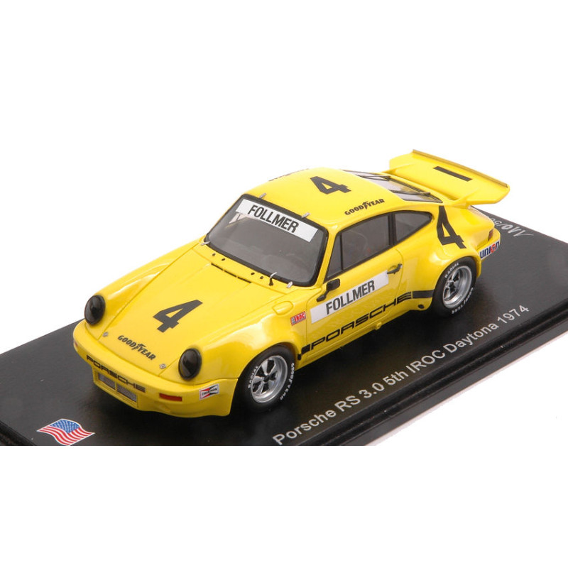 1:43 Spark Porsche RS 3.0 N4 5th Iroc Daytona 1974 George Follmer