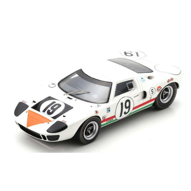 1:43 Spark Ford GT40 N19 5th 12 H Sebring 1967 Nvaccarella u.maglioli