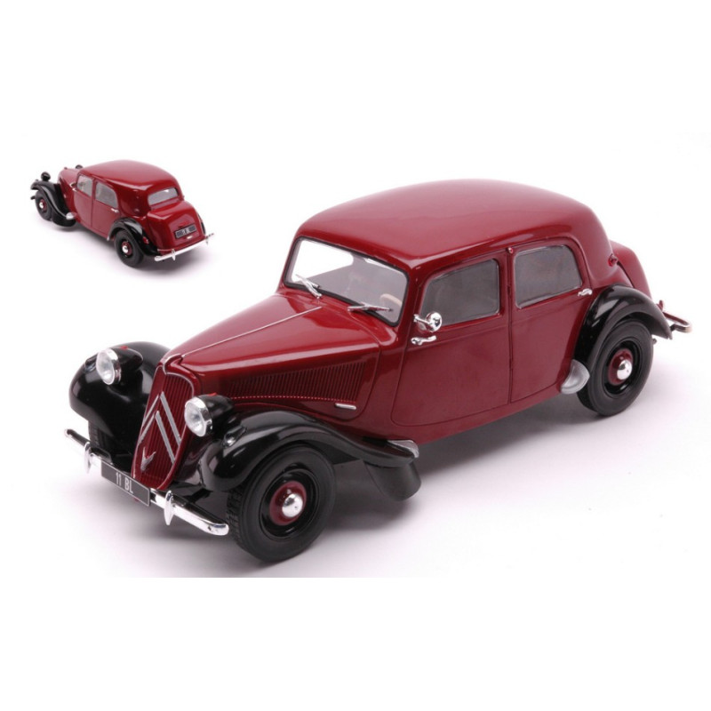 1:24 Whitebox Citroen Traction Avant 11BL Rosso Scuro/nero